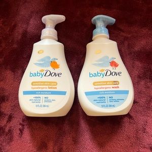 Baby dove wash and lotion